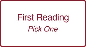 First Reading List - Pick One