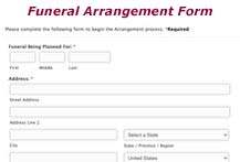 Arrangement Form